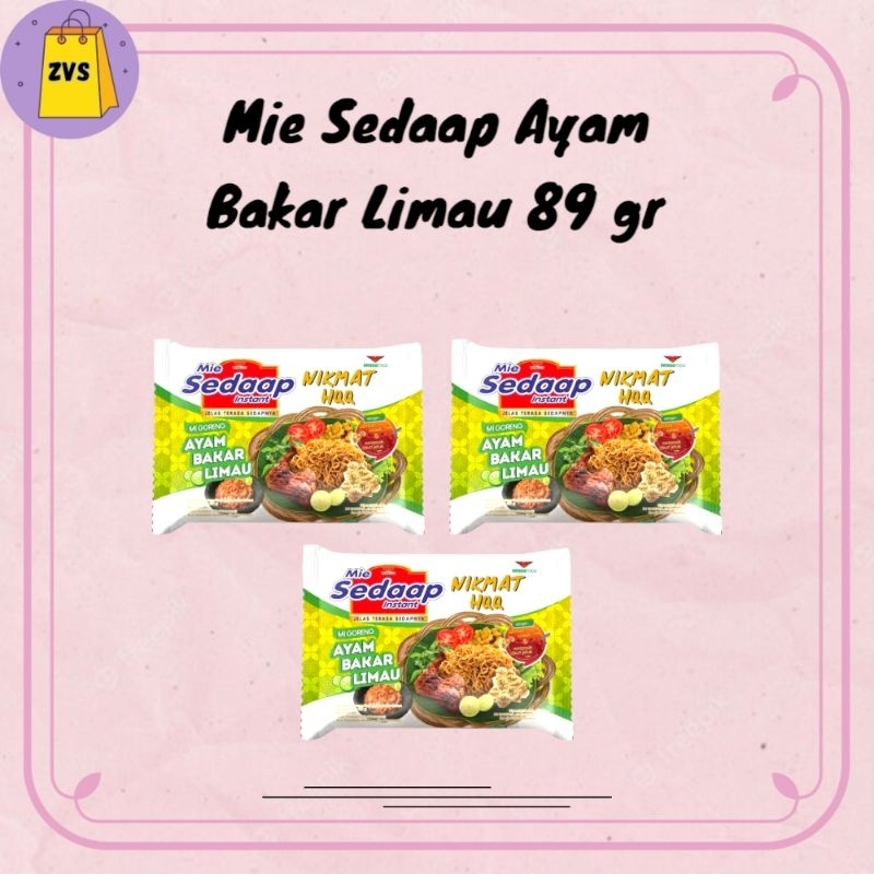 

Mie Sedaap Ayam Bakar Limau 89 gr / Mie Sedaap Goreng Ayam Bakar Limau 89gr / Sedaap Ayam Bakar Limau 89gr / Sedaap Goreng Ayam Bakar Limau 89gr