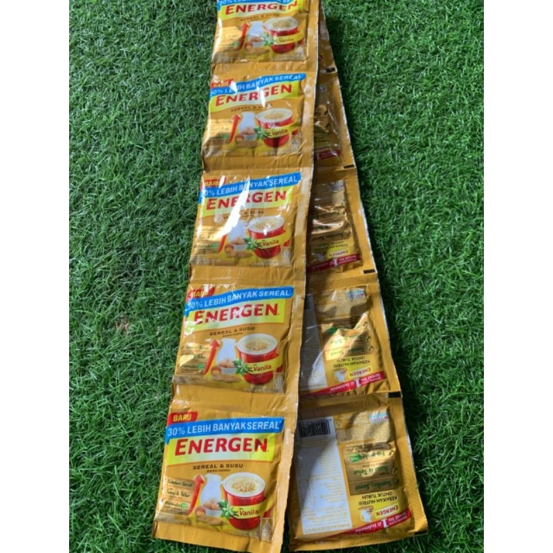 

Promo Minuman Sachet Sereal Energen dan Susu isi 10 Sachet Minuman Energen Vanilla Rencengan Promo Murah Hemat