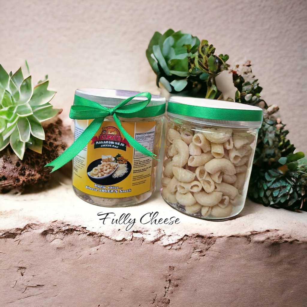 

Elfath Makaroni Keju Rasa Original Full Keju 150 Gram Kemasan Toples