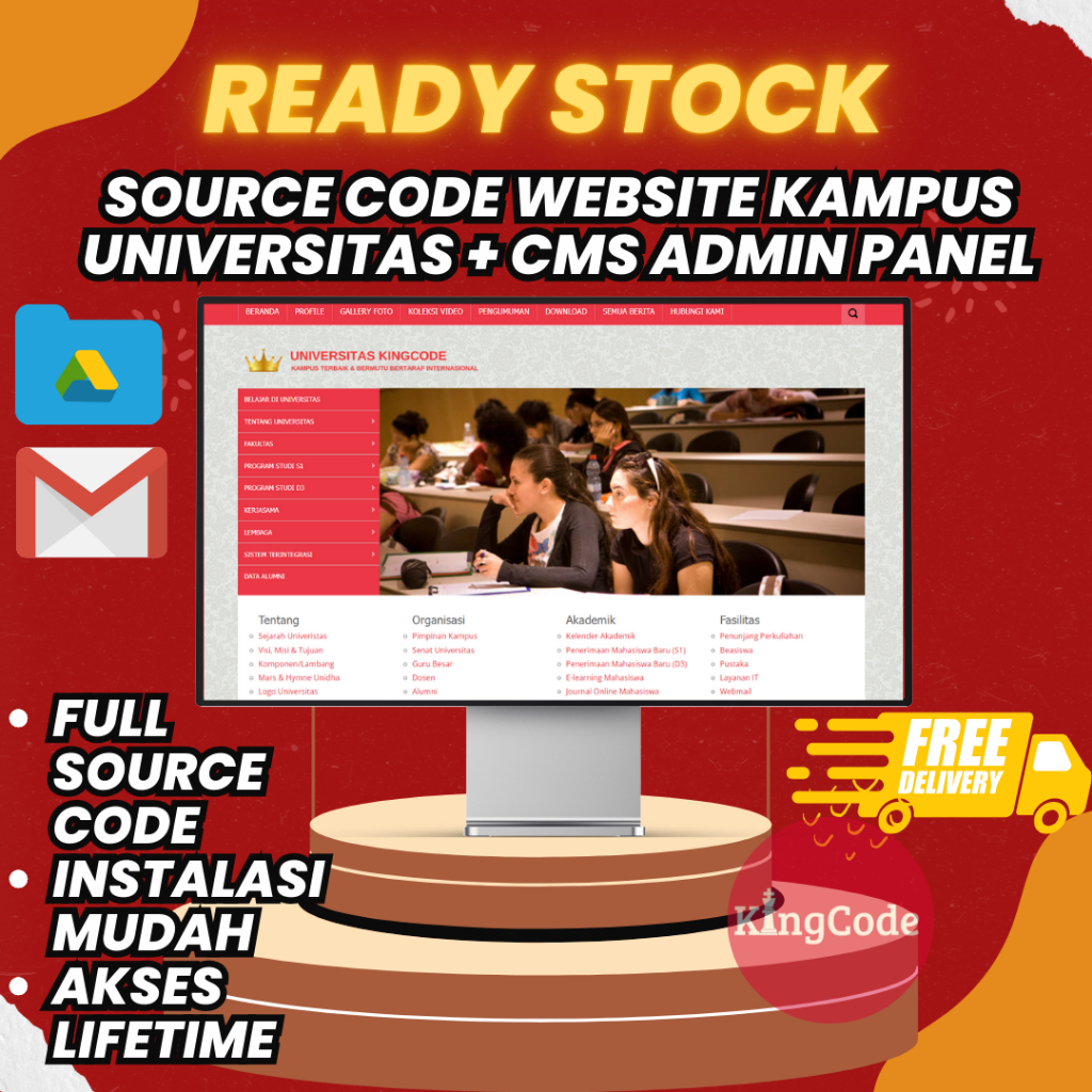 SOURCE CODE WEBSITE MANAJEMEN KAMPUS / UNIVERSITAS / CMS ADMIN PANEL