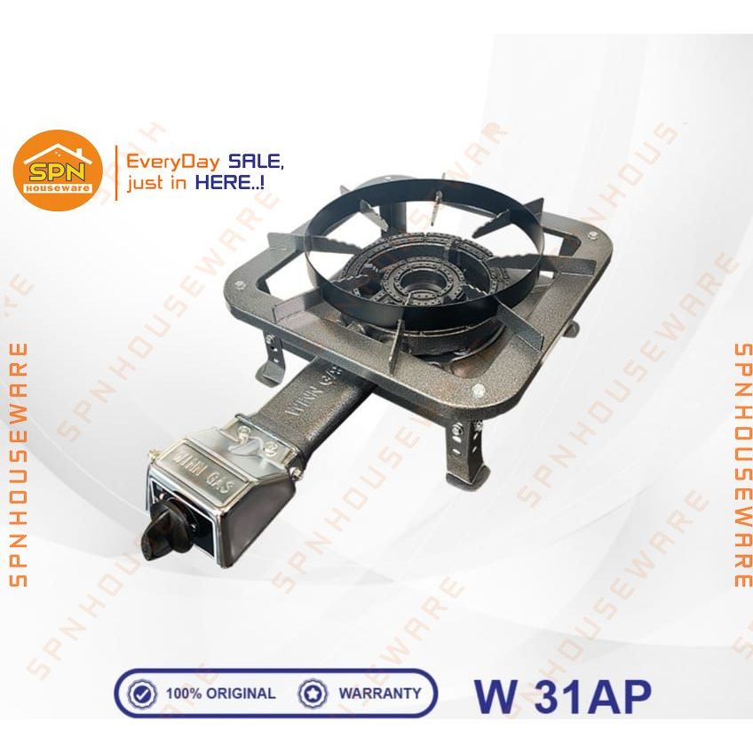 KOMPOR GAS LOW PRESSURE 1T W-31AP/W-31AS/W-31AT WINN GAS
