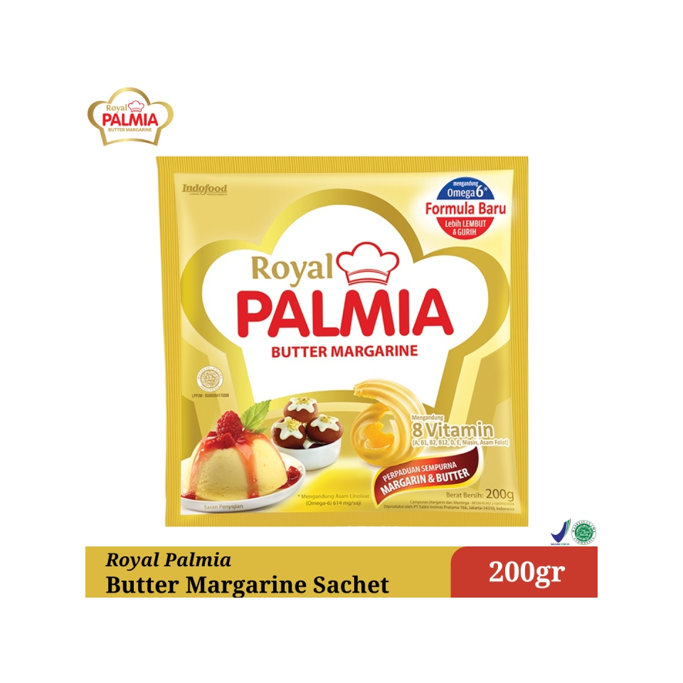 

Royal PALMIA Butter Margarine Kemasan Sachet 200 Gram