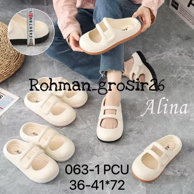 KKY-Sandal Selop Slop Bapao Breslin Bear Beruang Karakter Jibbitz Jelly Wanita Dewasa