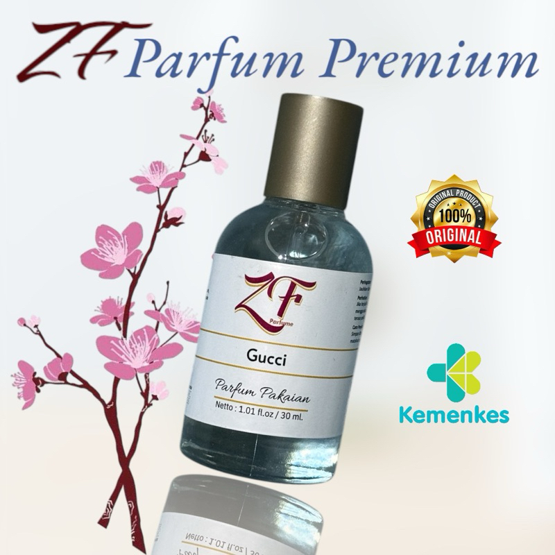 ZF Parfum Premium Gucci 30 ml Botol Lelabo 100% original wangi tahan lama