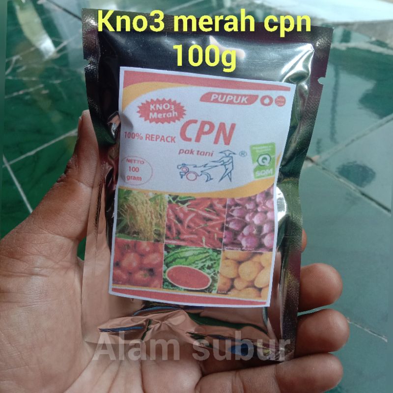 PUPUK KNO3 MERAH CPN PAK TANI original repack/PUPUK kno3 merah pak tani/kno3 merah repack 100g
