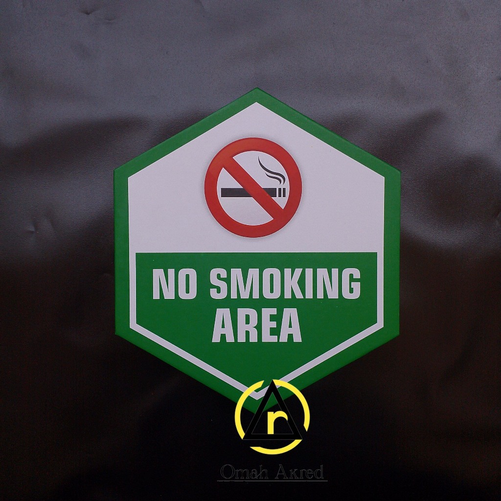 Hard Poster No Smoking Area - Hard Poster Area Dilarang Merokok
