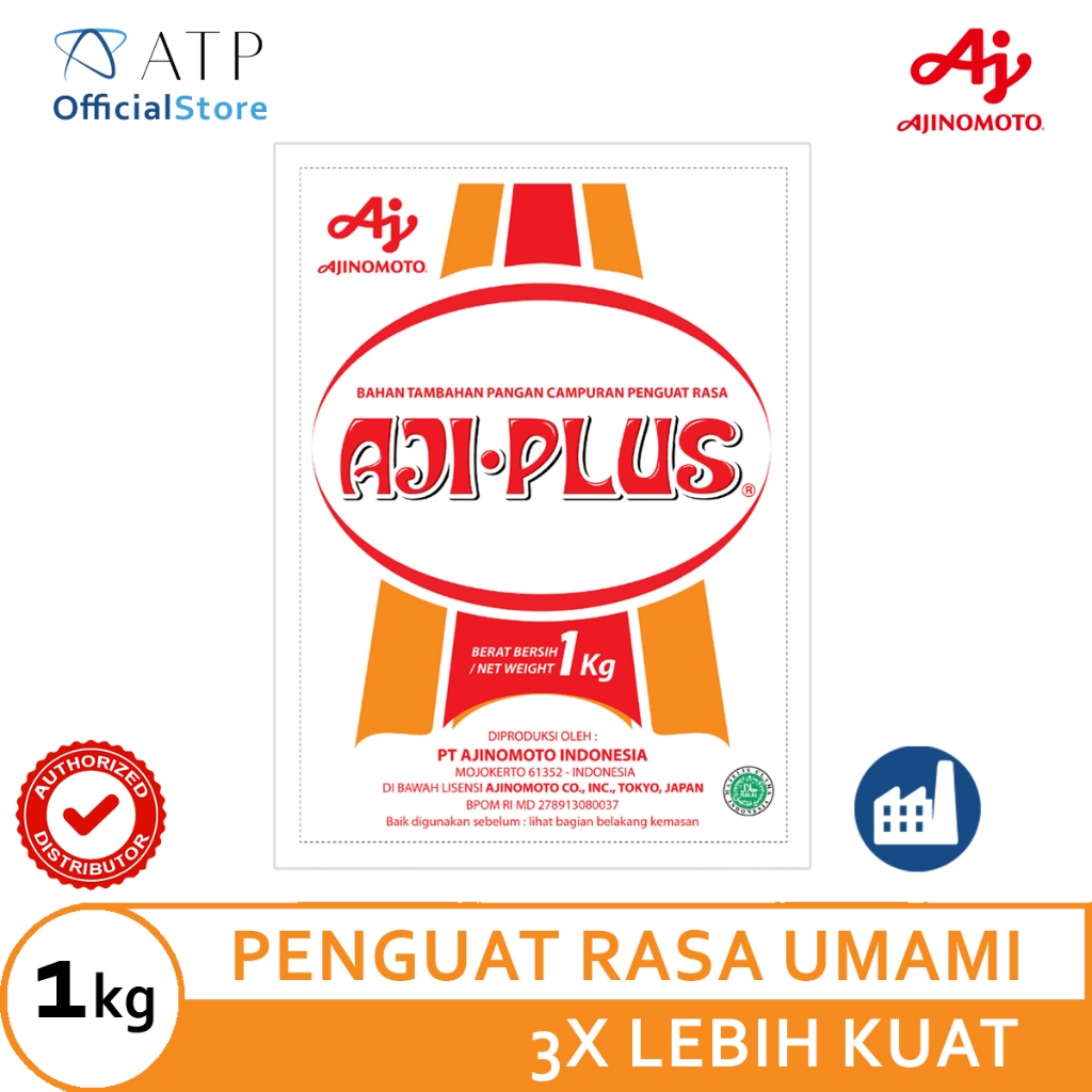 

AJIPLUS 1 kg (Bahan Tambahan Pangan Penguat Rasa Umami)