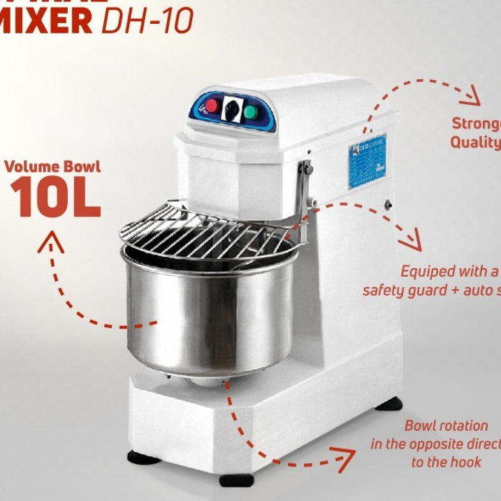 SPIRAL MIXER ROTI 10 LITER GETRA DH10 / DH-10A / DH 10