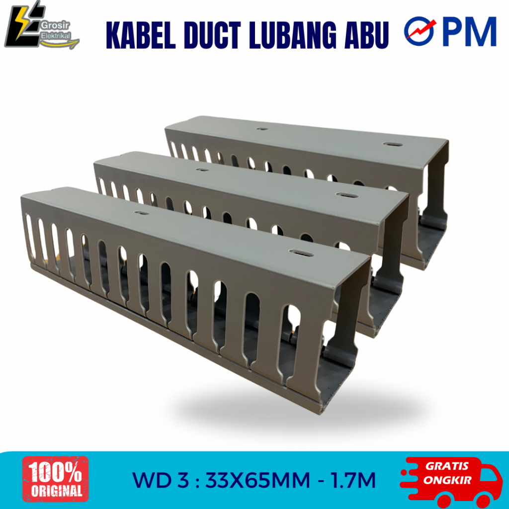 CABLE DUCT / Kabel Duct LUBANG ABU PM 33x65mm