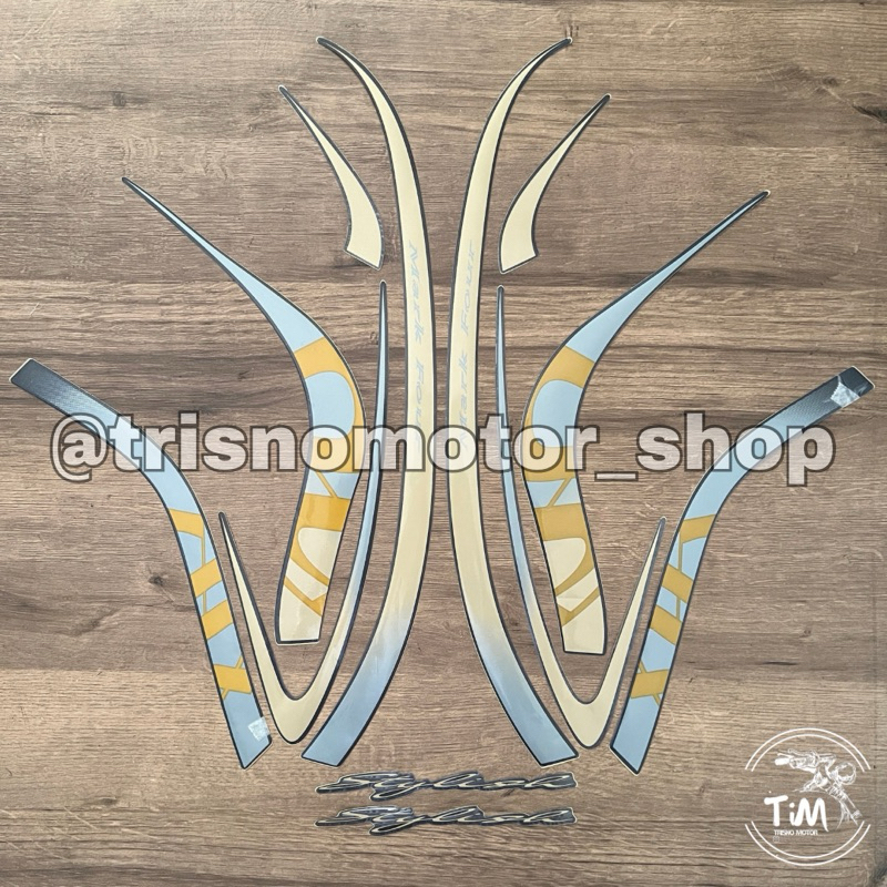 Striping Honda scoopy stylish 2021 brown grey sticker stiker list body polet SCOOPY standar terlaris