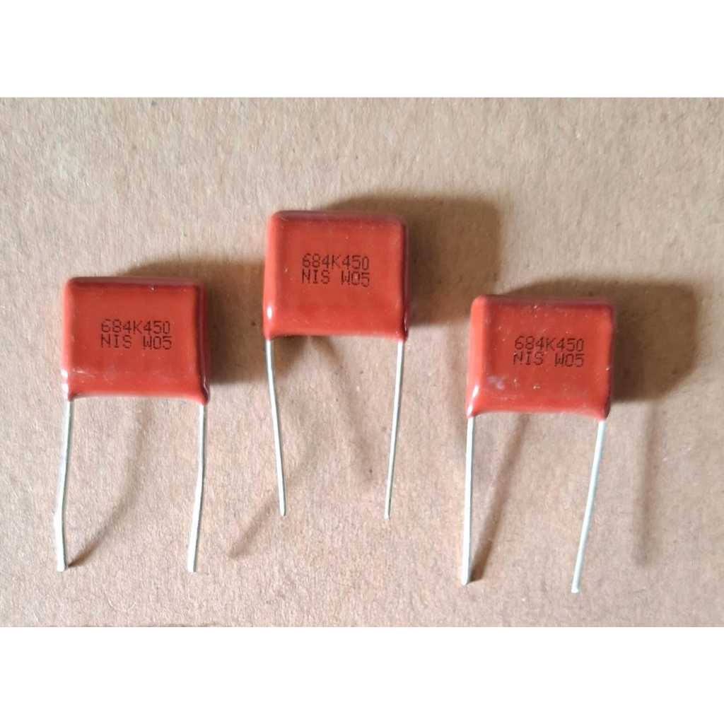 5Pcs Capasitor 684K 450V Milar 684 450 Volt Kapasitor