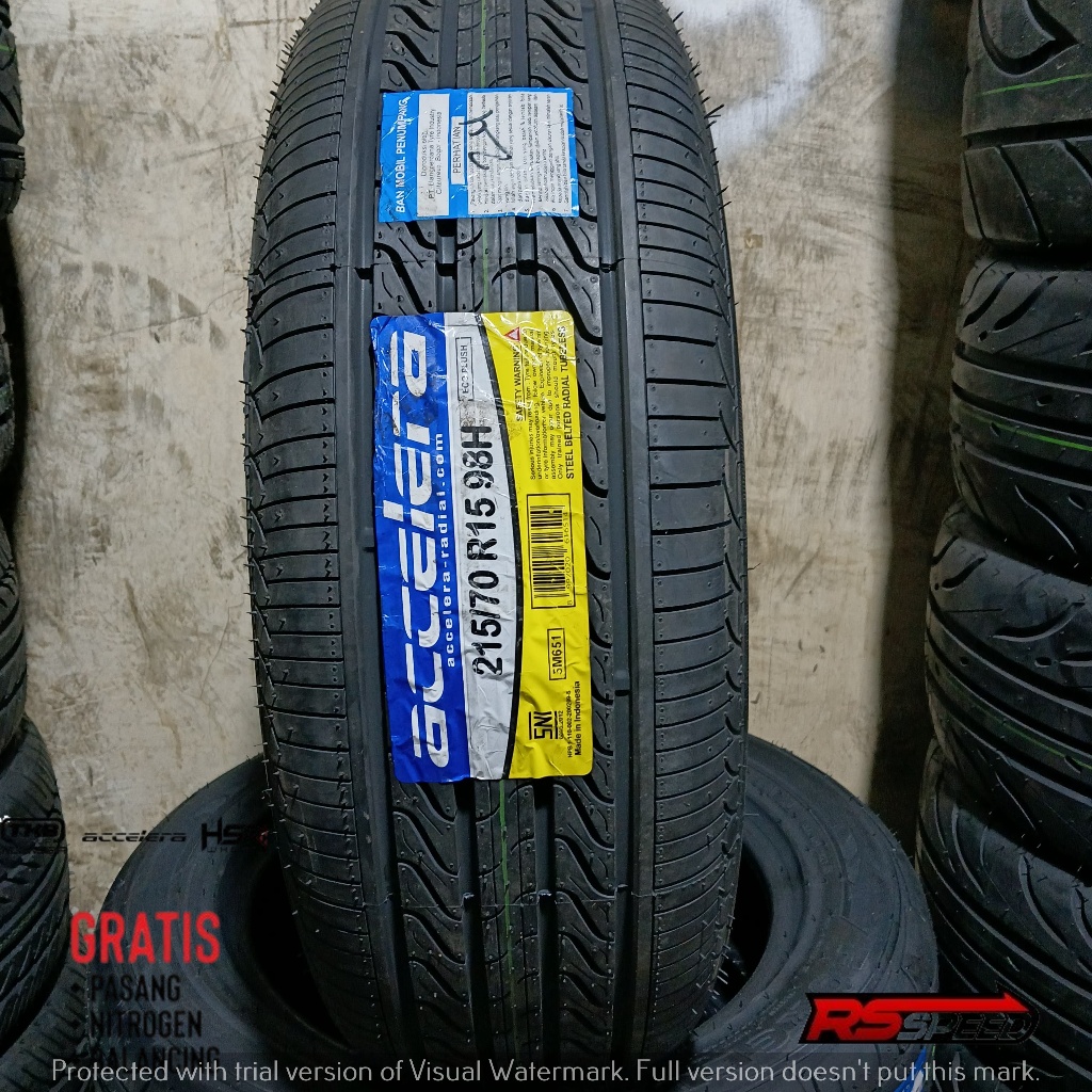 Ban Mobil buat Taruna,Innova,Crv,Panther dll Merk Accelera Eco Plush ukuran 215/70 R15 Tubles