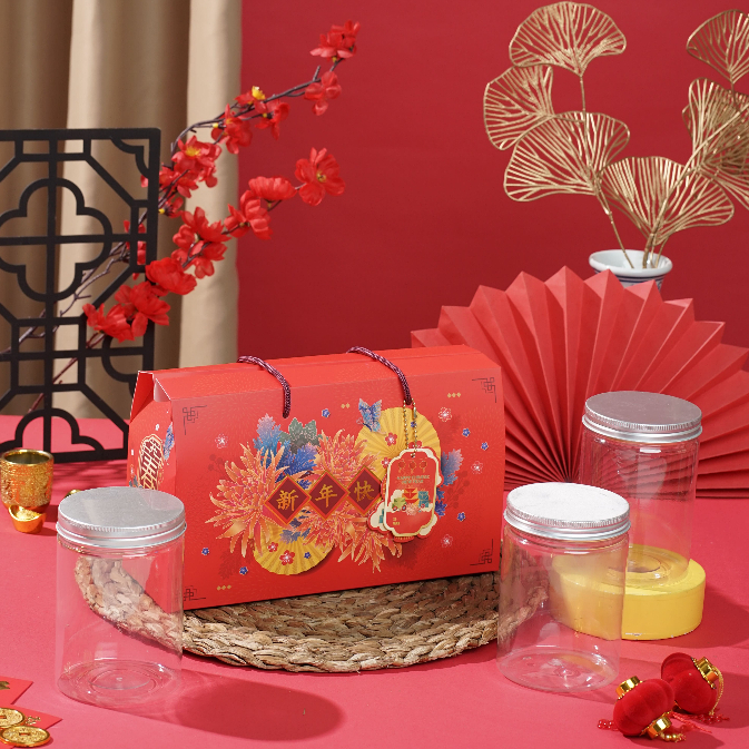 

10 Pcs Gable Box Imlek 3 Jar uk 28x10x13- Chrysanthemum