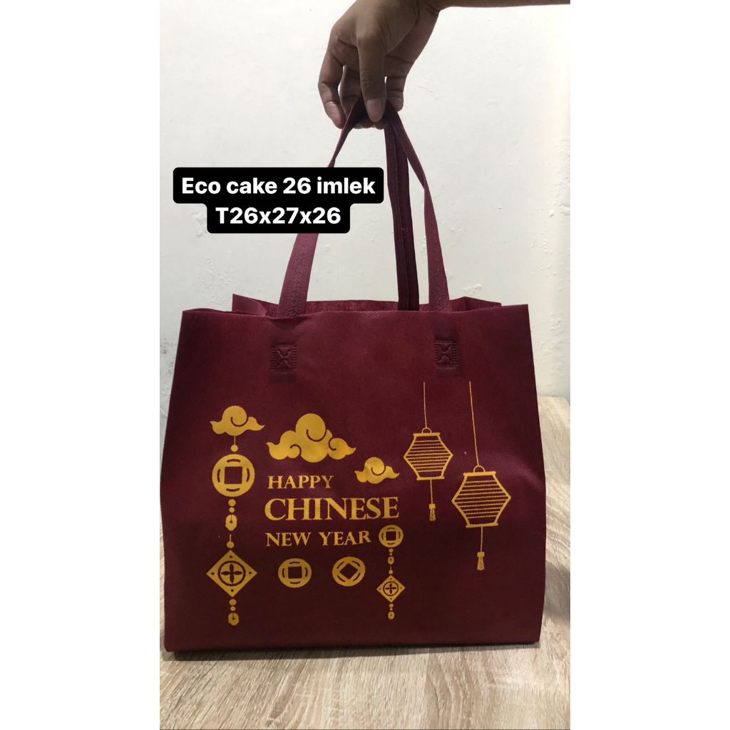 

Goodiebag Imlek - Tas Spunbond Imlek CNY PERLUSIN ISI 12 PCS
