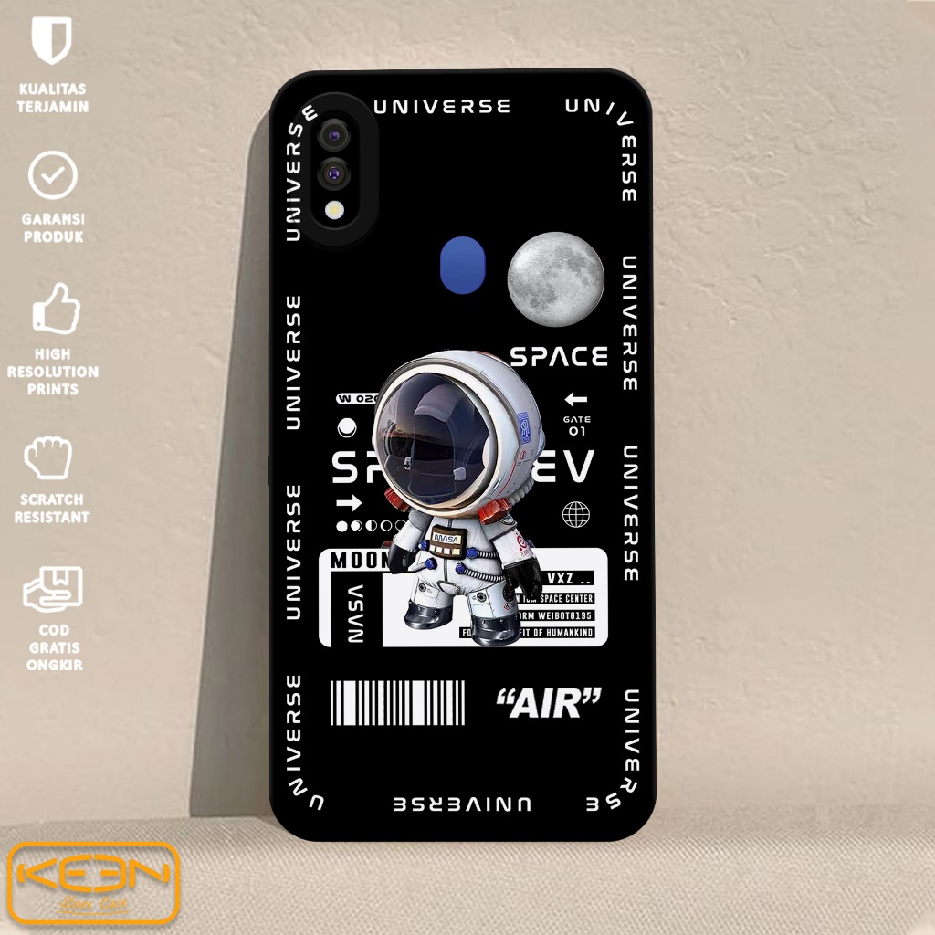 Case Samsung M20 - Casing Hp Samsung M20 Motif Astronot - Softcase Samsung M20 - Softcase Hp Samsung