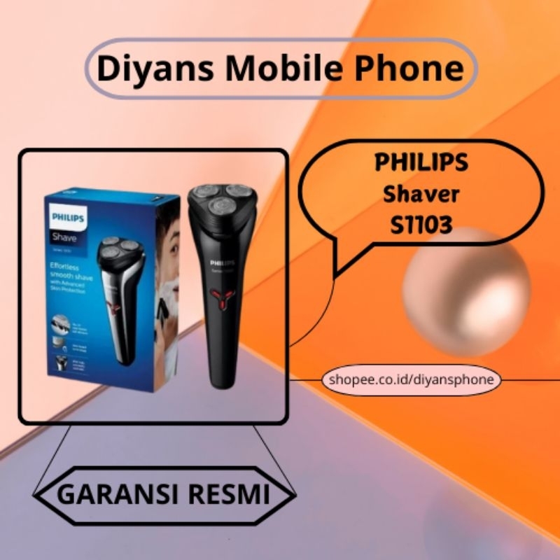 Philips S1103 Shaver Bergaransi Resmi