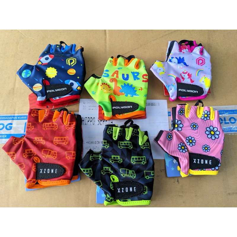 SARUNG TANGAN SEPEDA ANAK - GLOVES KIDS BIKE POLYGON XZONE