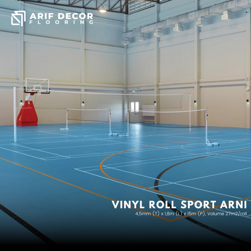 Vinyl Roll Sport Arni Tebal 4,5mm - Vinyl Sport - Karpet Vinyl Lapangan Olahraga Indoor