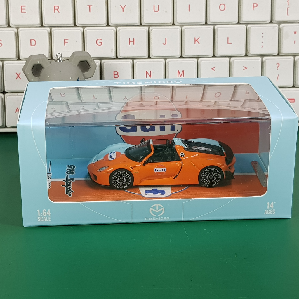 Time micro Porsche 918 Spyder Gulf diecast 1 64