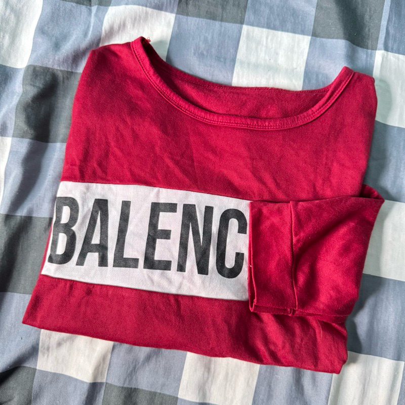 [ ready stock ] thrift Baju olahraga sport maroon size L XL all size spandex premium balenciaga man 