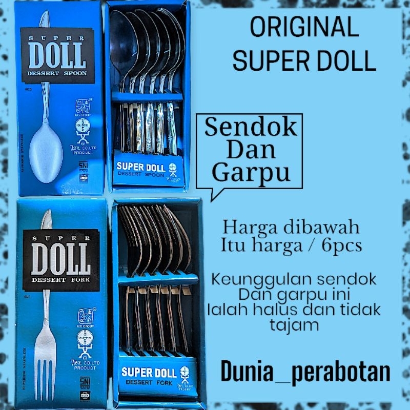 ½LUSIN SENDOK DOLL/ garpu doll / sendok dan garpu doll / original doll/ sendok makan super doll / ga