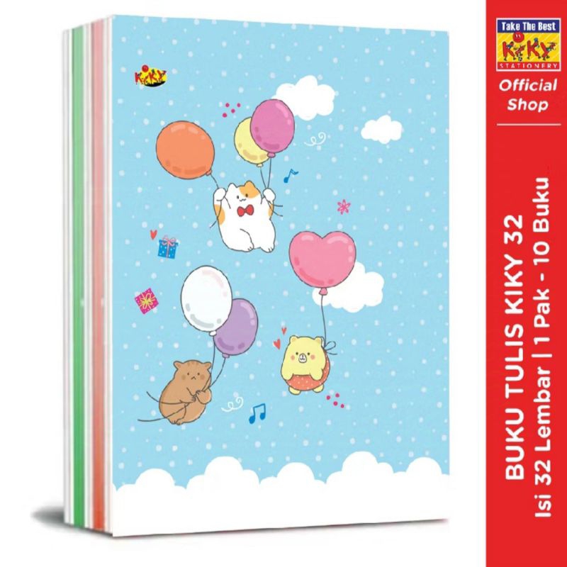 

BUKU KIKY 32 LEMBAR 1 PACK ISI 10 BUKU