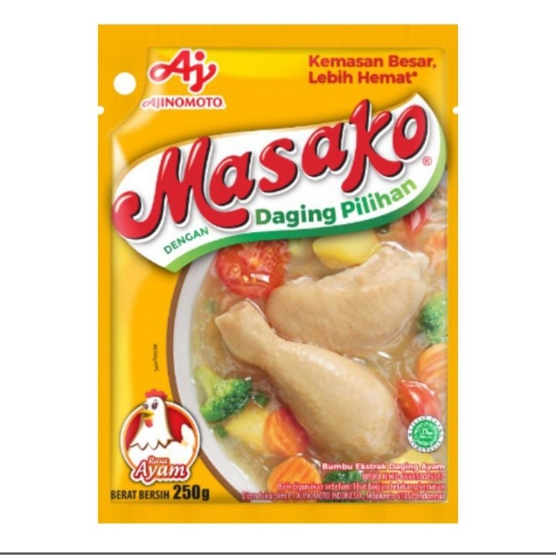 

Masako Bumbu Kaldu Penyedap Rasa Ayam 250 g
