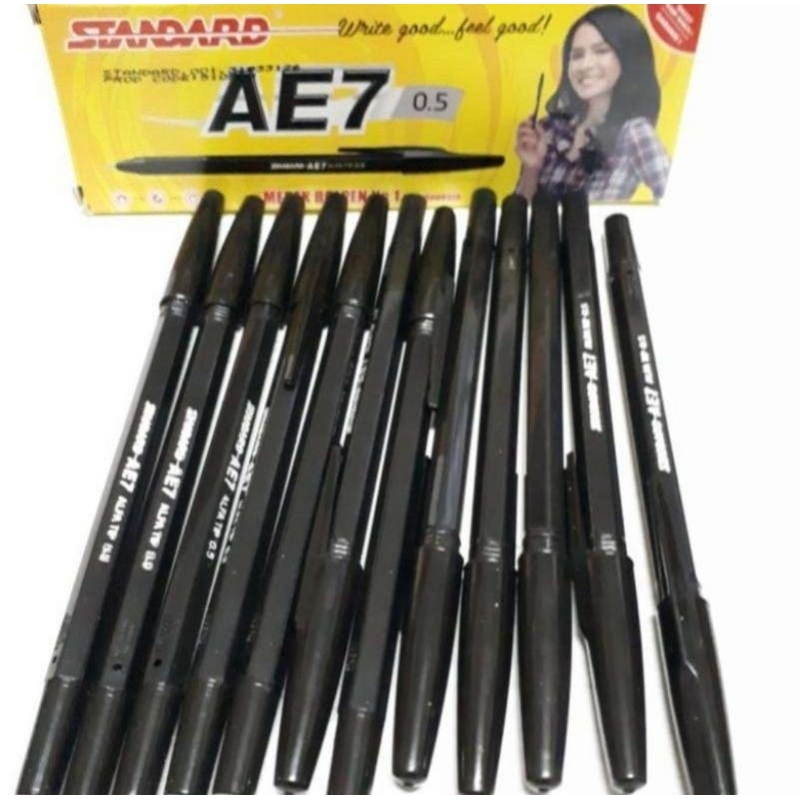 

Pulpen AE7 Warna Hitam 1 Box