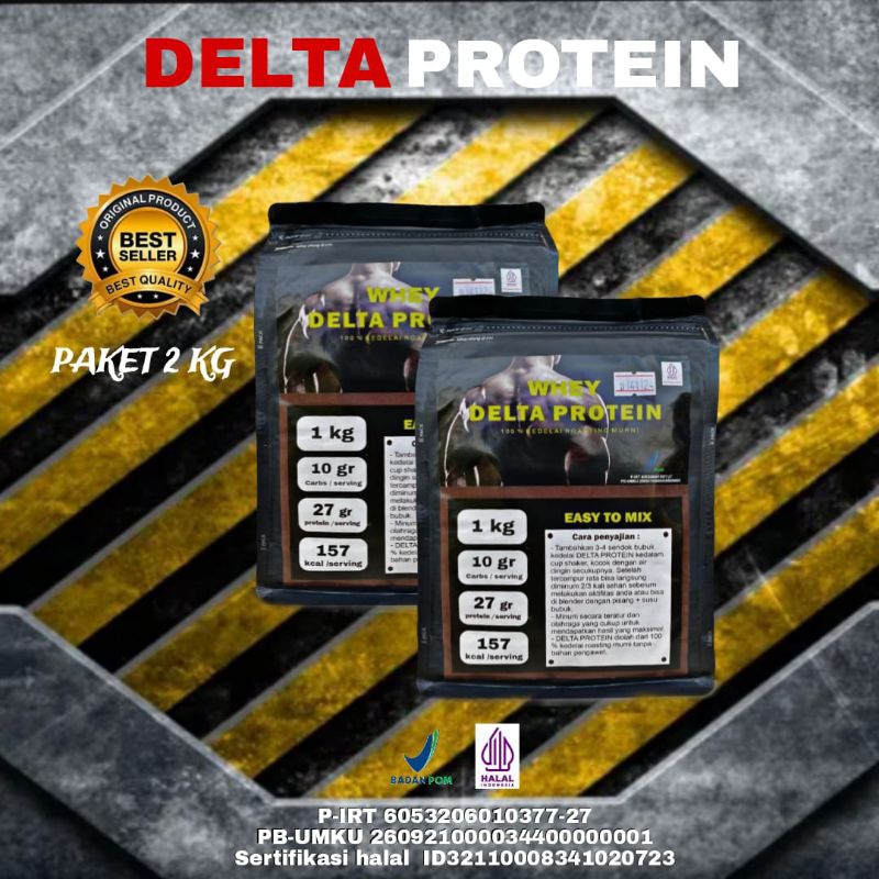 

DELTA PROTEIN suplemen protein terbuat dari susu kedelai murni