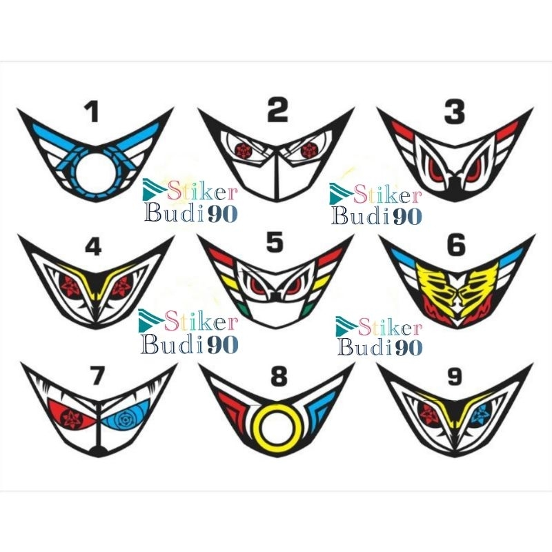 Stiker lampu depan Beat esp/street 2016-2019