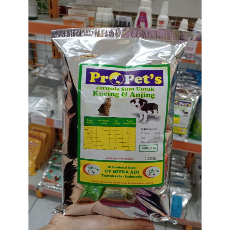 Propets 1kg susu anjing kucing