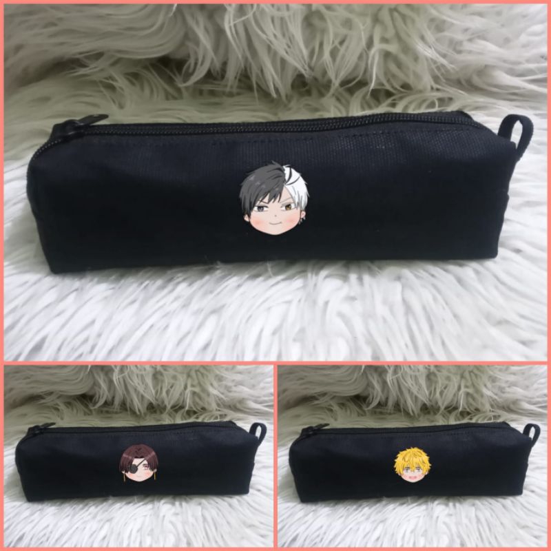 

Tempat pinsil wind breaker Kotak pensil kanvas tepak haruka sakura pen case anime