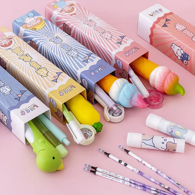 

stationery blind box / mystery box / gift box / hampers / gift set / hadiah alat tulis lucu unik