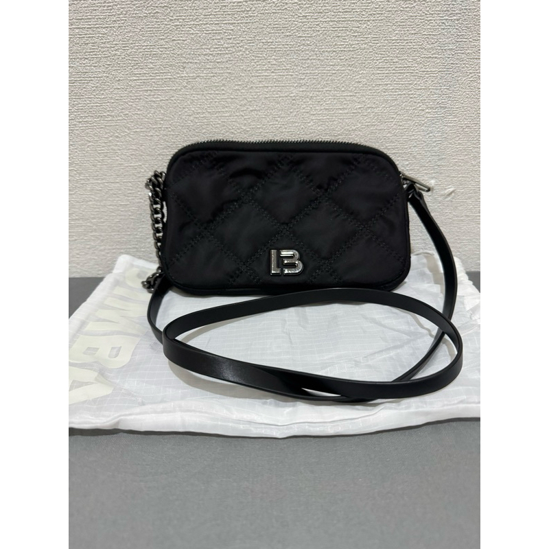 Preloved Bimba Y Lola Nylon Sling Bag ALL BLACK