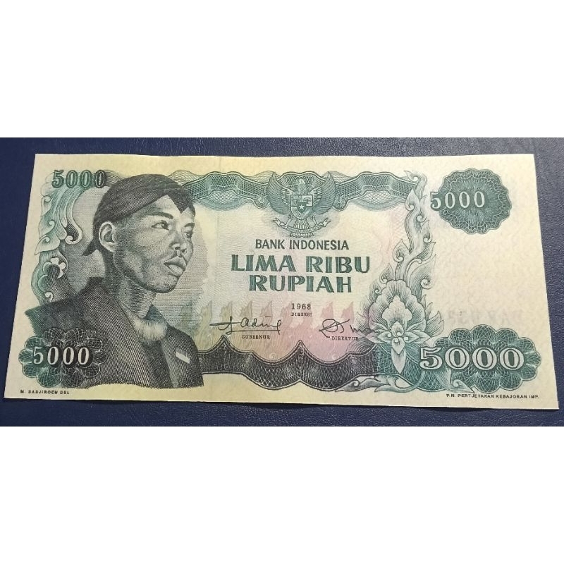 Uang Repro Seri Sudirman Rp5000 THN 1968