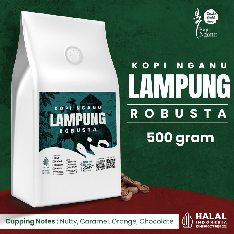 

Kopi Robusta Lampung 500g Fresh Roasted untuk Penikmat Kopi Sejati