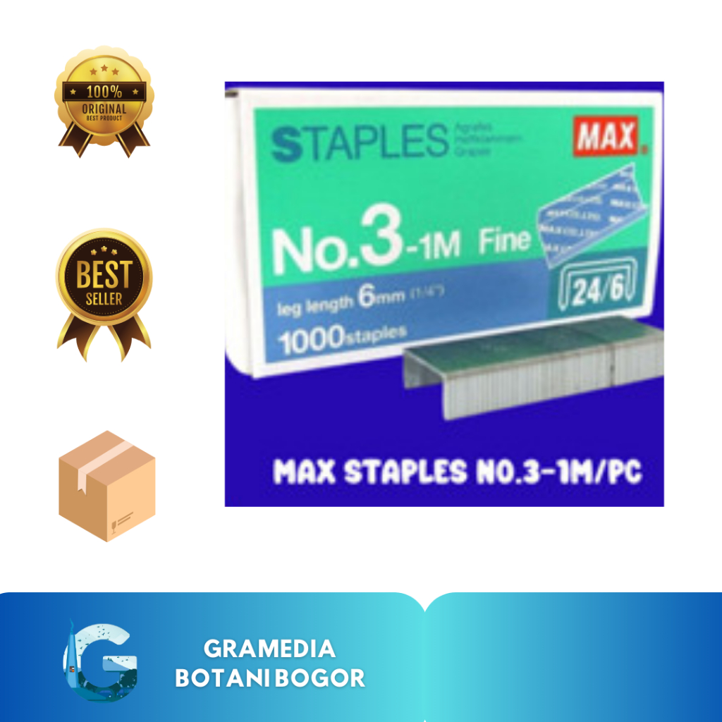 

Gramedia Bogor - Max Staples No.3-1M/Pc