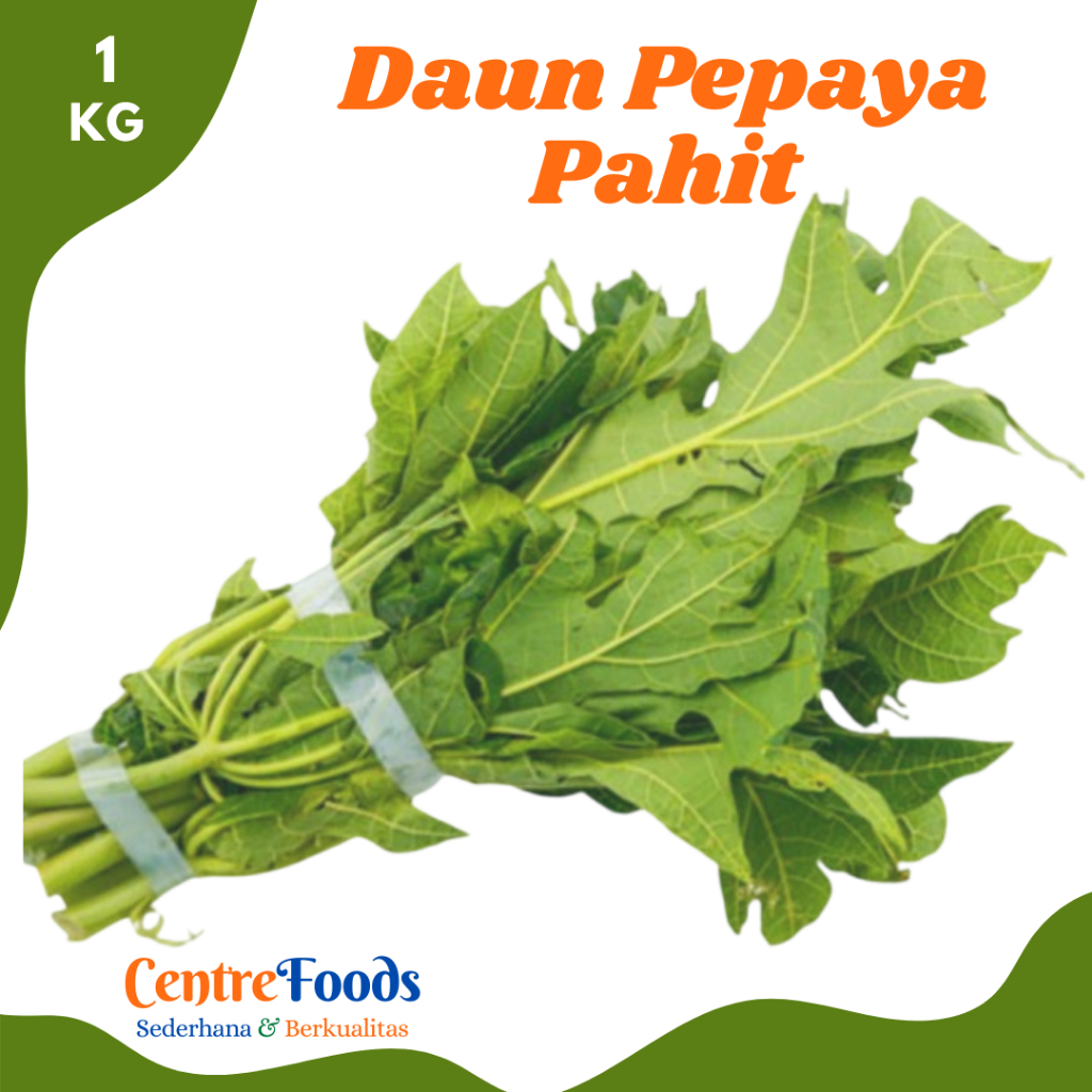 

DAUN Pepaya Pahit - Daun Kates Fresh | 1.000gr [ Harga Per KG ]