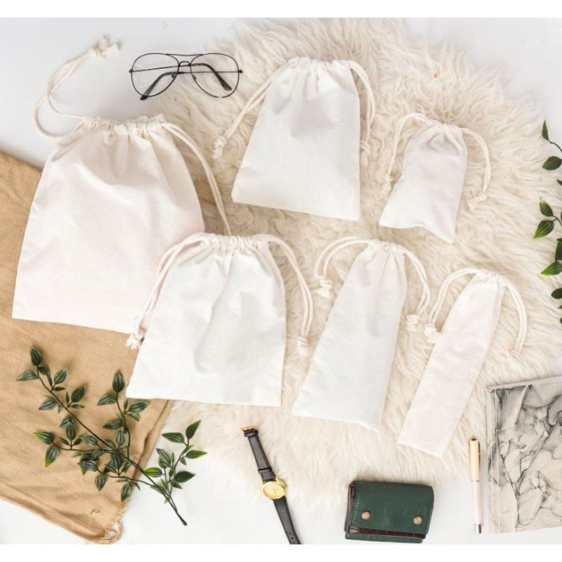 dustbag blacu serut/kantong serut blacu untuk sepatu dan loundry