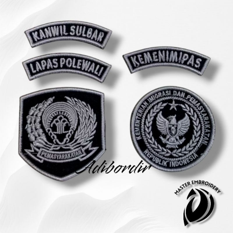 LOGO KEMENKUMHAM KEMENIMPAS TIMBUL 3D COSTUM TERMURAH