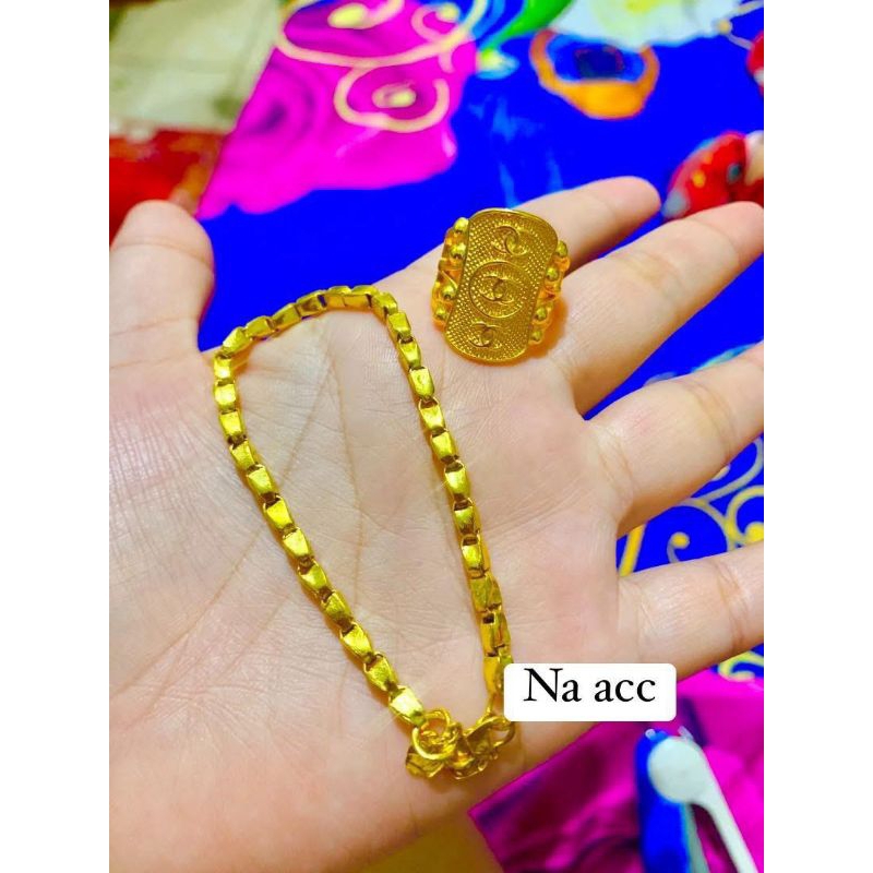 gelang padi 1 suku bonus cincin lapis emas