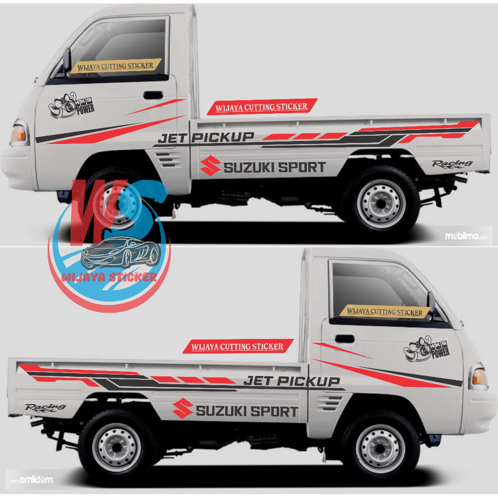 Stiker Cutting Mobil Pick up Mitsubishi COLT T120ss Stiker List Body JetPick-up Stiker Mobil Pickup 