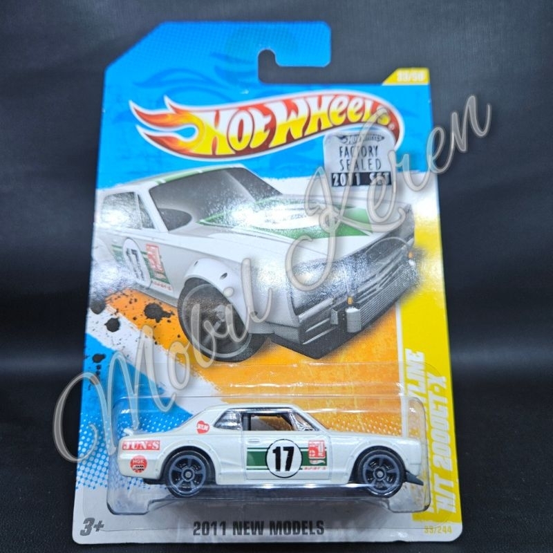 Diecast Hot Wheels AKTA FS 2011 HW Premiere Nissan Skyline H/T 2000GT-X white