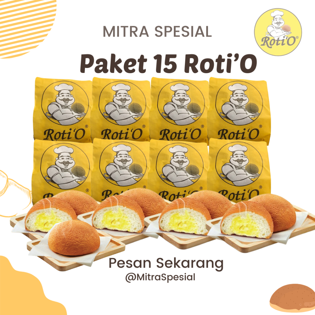 

Roti'O 15 Pcs Jogja - Roti'O Fresh From The Oven