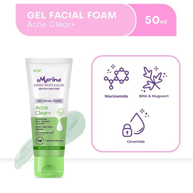 Marina Expert White & Glow Gel Facial Foam