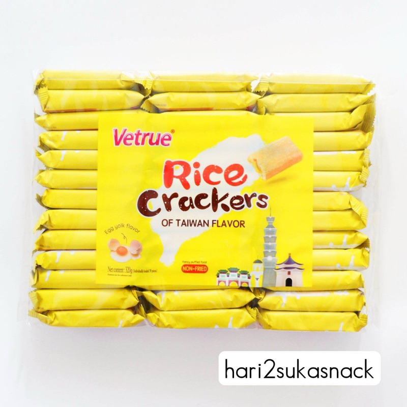 

Vetrue Rice Crackers Egg Yolk dan Cheese Eceran