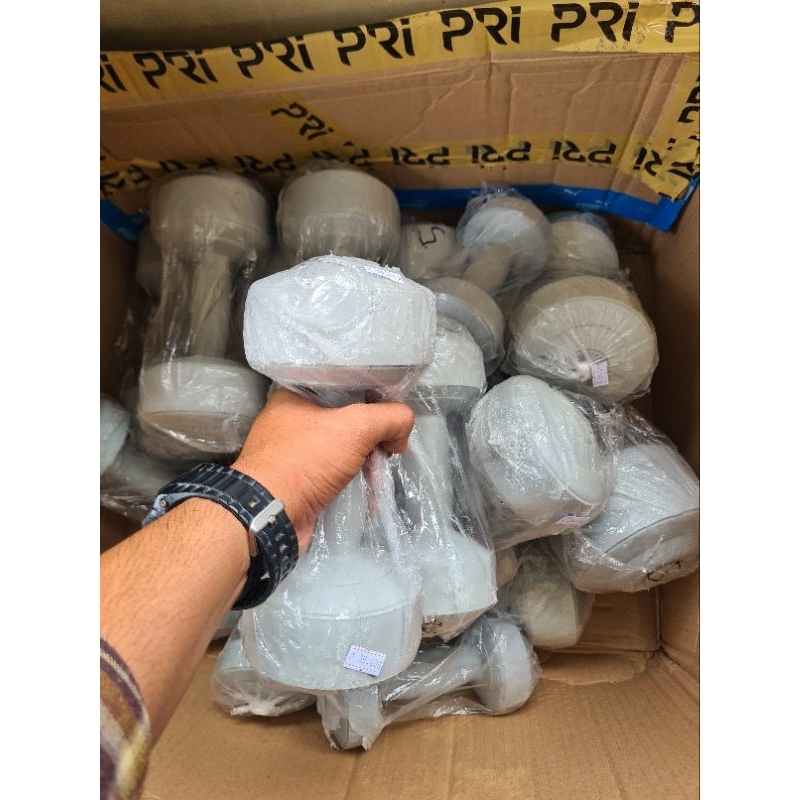 DUMBLL PLASTIK BARBEL PASIR BESI 3 KG
