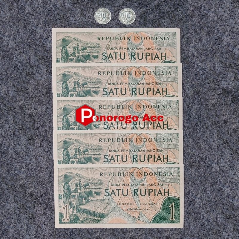 (BAGUS&BARU) Paket uang kuno 25 rupiah kertas koin asli Indonesia 1 rupiah kertas 10 rupiah koin kec