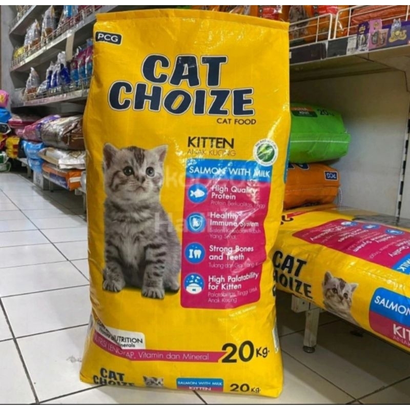 CAT CHOIZE CAT FOOD MAKANAN KUCING TUNA AND SALMON FLAVOUR MAKANAN KUCING KITTEN 10 kilo