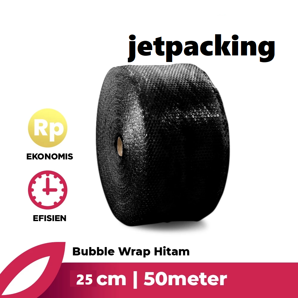 

Bubble Wrap Hitam 25 CM x 50 CM | Ekonomis & Murah